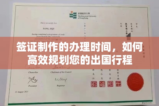 潍坊签证制作的办理时间，如何高效规划您的出国行程